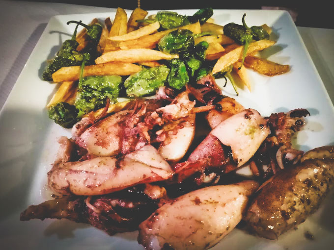 Chipirones Restaurante Mondariz Balneario Yago's Pontevedra - Comida de Galicia