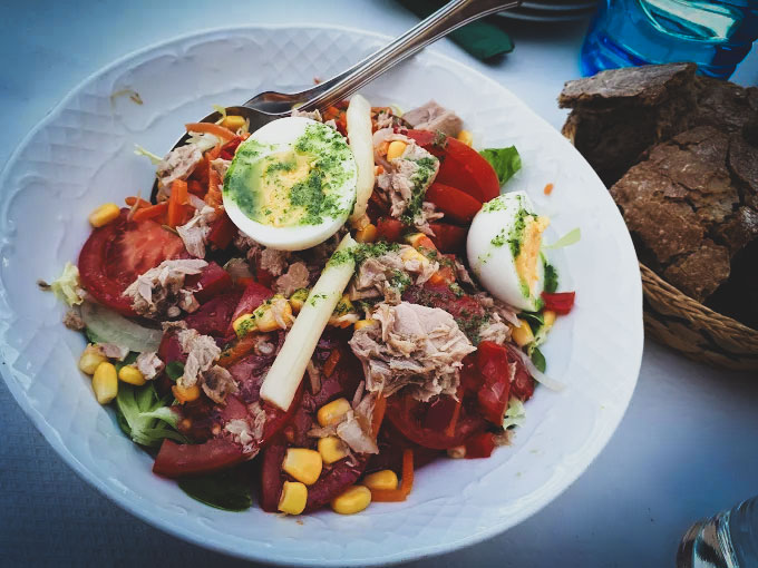 Ensalada Yago's English Pub Restaurante Mondariz Balneario